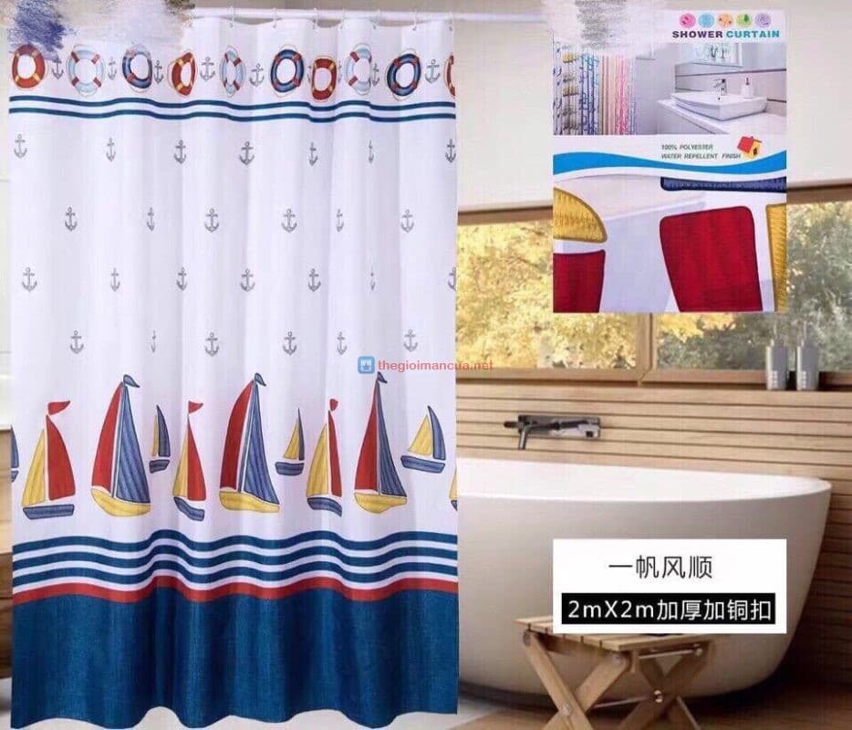 Rèm tắm che cửa nhà vệ sinh RT04