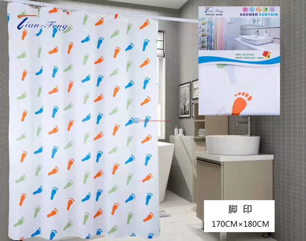 Rèm chắn nước phòng tắm giá rẻ RT07