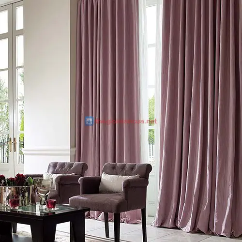 Rèm vải cửa sổ phòng ngủ hai lớp