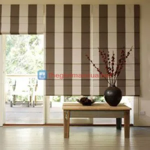 Rèm roman xếp lớp kẻ xọc