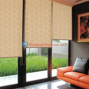 Rèm cuốn phòng khách cách nhiệt