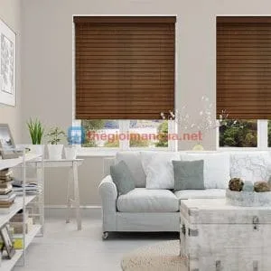 Mành gỗ tự nhiên cho phòng khách giá rẻ