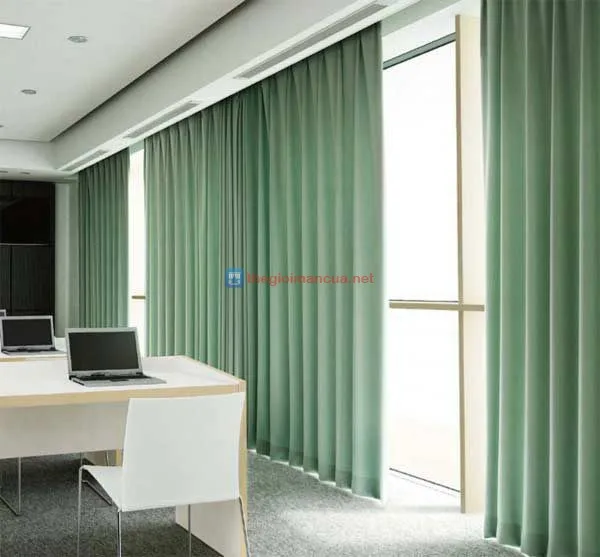 Rèm cửa âm trần hai lớp hộp thạch cao MV24